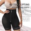High Waist Shapewear with Zipper & Button Closure Tummy Control Hip Lifting Body Shaping Pants Compression Breathable Postpartum & Daily Firming