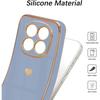 Coque Silicone pour Xiaomi Redmi Note 15 Pro Plus 5G, Antichoc Souple Slim Bleu Motif Cœur