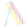 10Pcs Loose Leaf Binder Rings Plastic Lightweight Organizer Notebook Scrapbook DIY Replacement Book Rings Spiral Binding