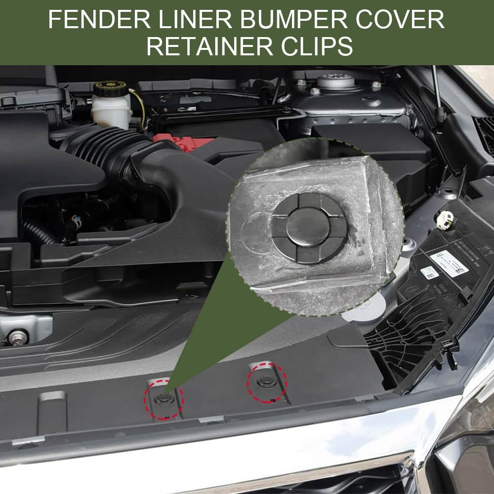 40PCS Bumper Rivet Fender Clips, Car Clips, Nylon Fender Trim Panel Bumper Shield Retainer Fastener Rivet Push-Type Clip, Bumper Cover Rivet Clip for
