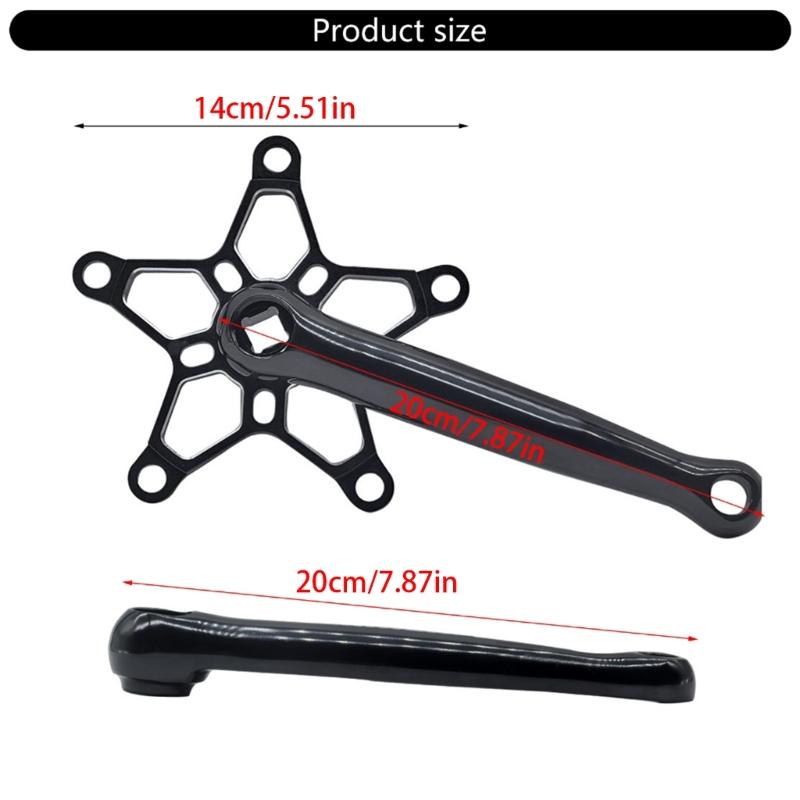 Bicycles Crank Arm Aluminium Alloy 170mm Bicycles Crankset Bike Pedal Crank Arm Replacements for Mountain Bike Road Bike