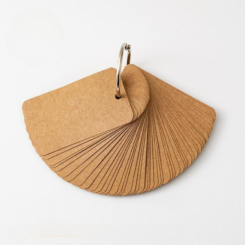 

50pcs/set Portable Notebook Loose Leaf Notepad Ring Sticky Note for Staff Students Kawaii Stationery Diary Cards Style Brochure Pamphlet