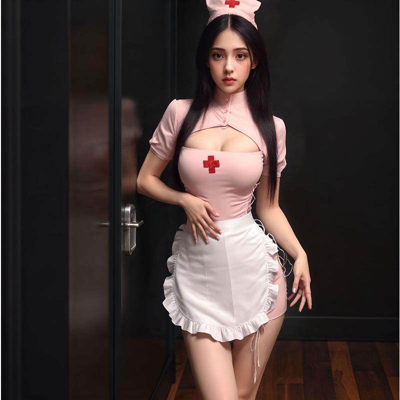 Night listening incense lingerie sweetheart nurse sexy slit hip wrap free uniform suit
