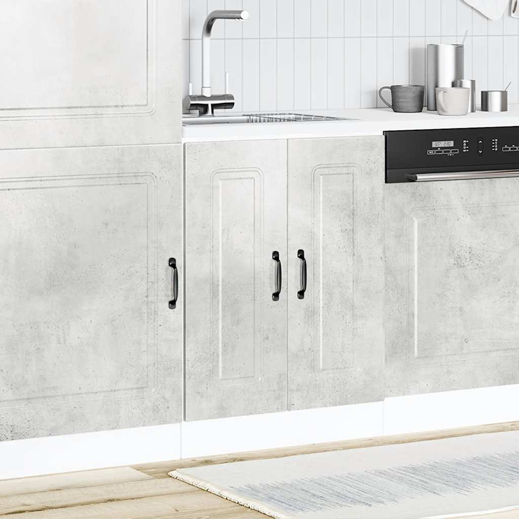 Vidaxl Sink Cabinet, Kalmar, Concrete Gray, 60X46X81.5 Cm
