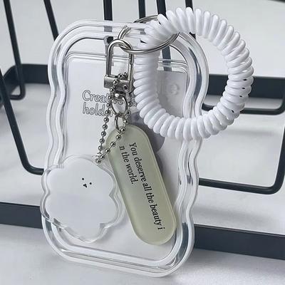 Stříbrná kráva Poka Holder Idol Top Loader Fotokarta Dopravní karta Studentský průkaz Klíčenka