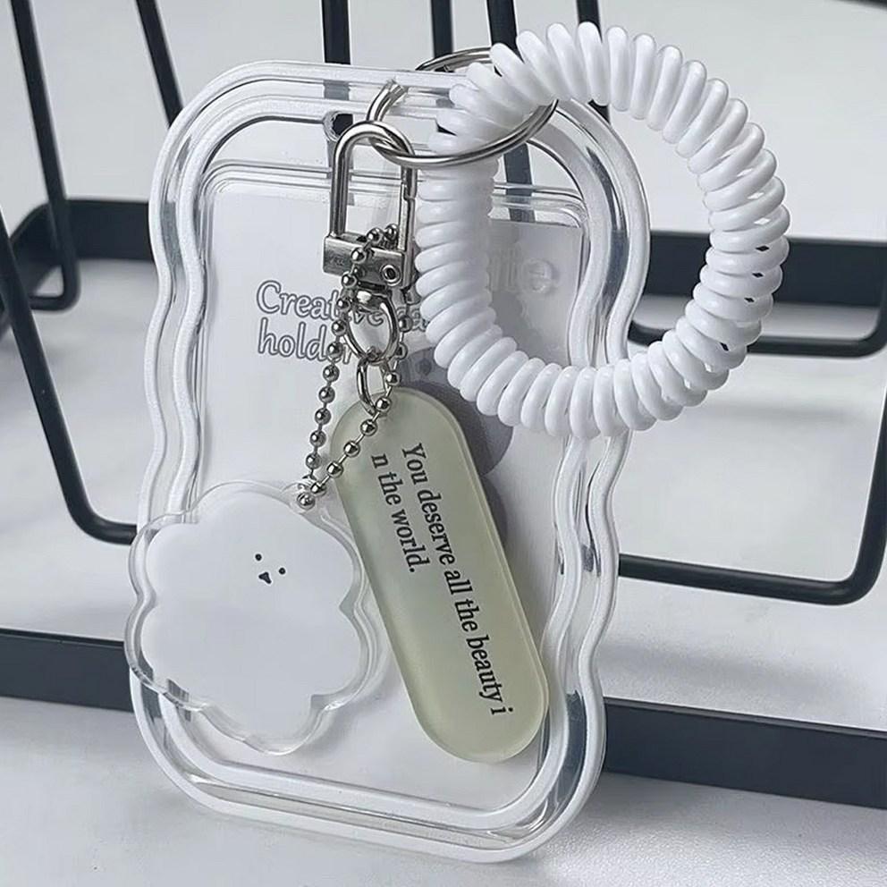 

Серебряная Корова Держатель Поки Айдол Топ-лоадер Фотокарточка Транспортная Карта Студенческий ID Брелок