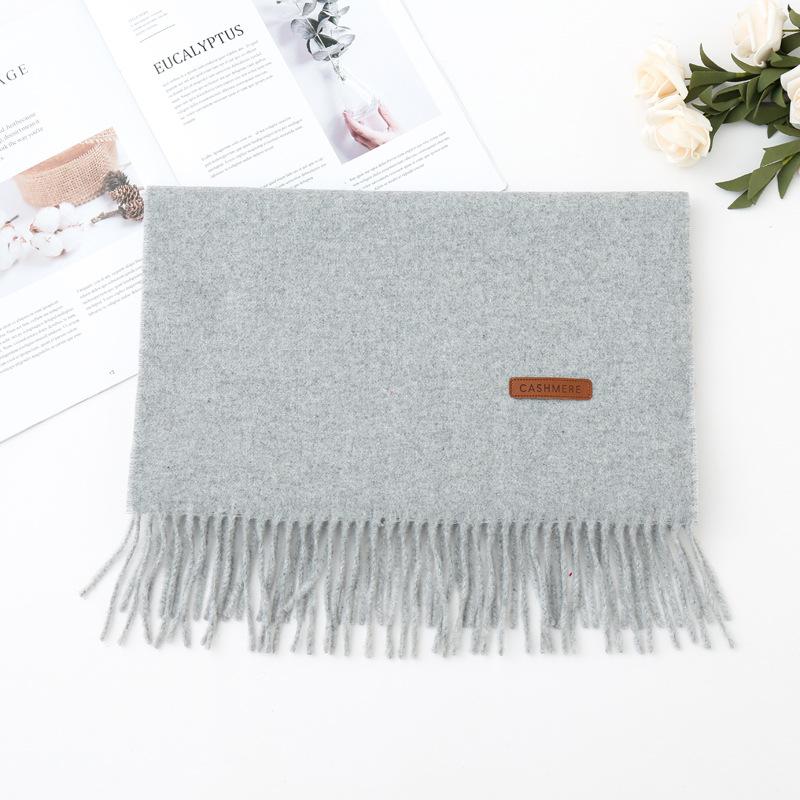 Podzimní a zimní nový šátek dámský zesílený imitace kašmíru všestranný studentský šál dlouhý kostkovaný šátek