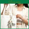 Plush Lazy Mouse Keychain With Polyester Fiber For Backpack And Bag Decor
