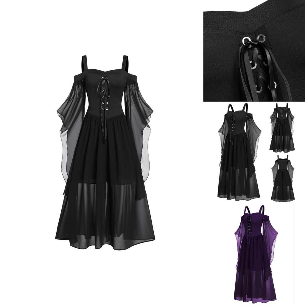 Beautifully Designed Witch Dress For Cosplay Halloween And Carnival Parties