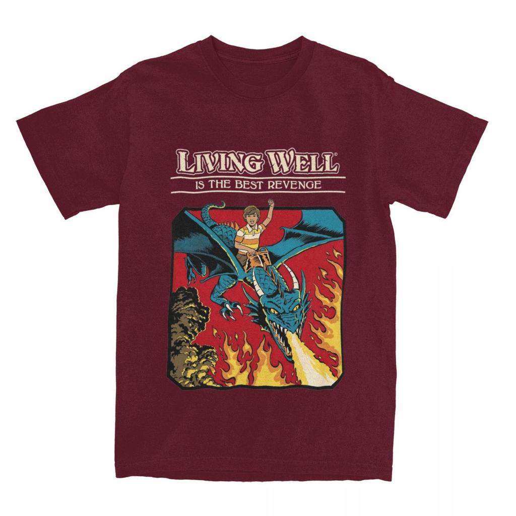 T-Shirts Men Women Vintage Fantasy Crazy 100% Cotton Graphic Print Cloth