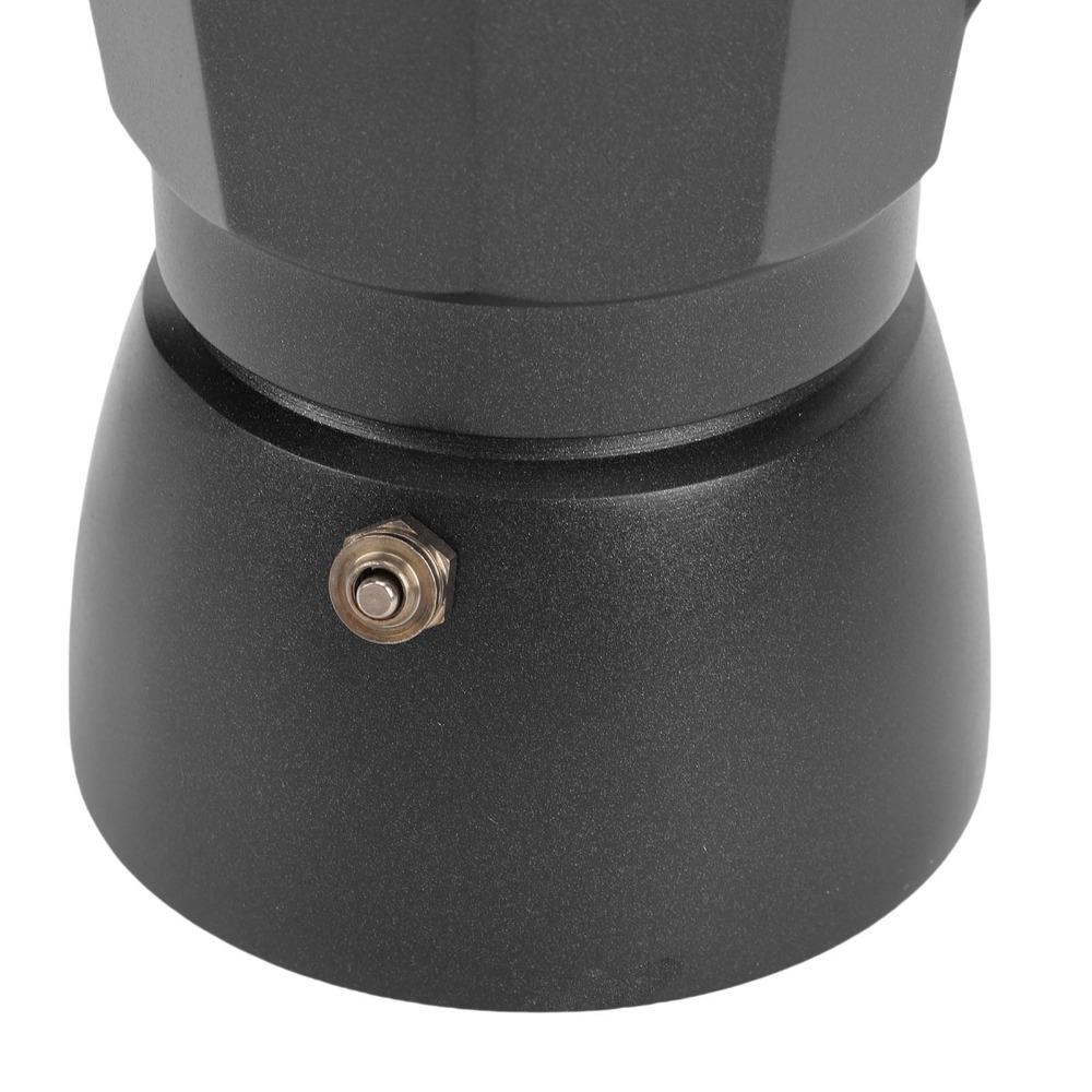 Caffettiera da fornello a doppia valvola in lega di alluminio Moka Pot per Caffè Moka