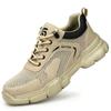 Summer Work Shoes with Protection Breathable Work Shoes with Steel Toe Safety Work Sneakers Lightweight Work Shoes for Men Gift