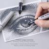 LANGUO 0,2/0,5 mm Strichstärke Pigment Liner Gel-Stifte Wischfest Wasserfest Fineliner Stifte Schreibwaren Schul- und Bürobedarf