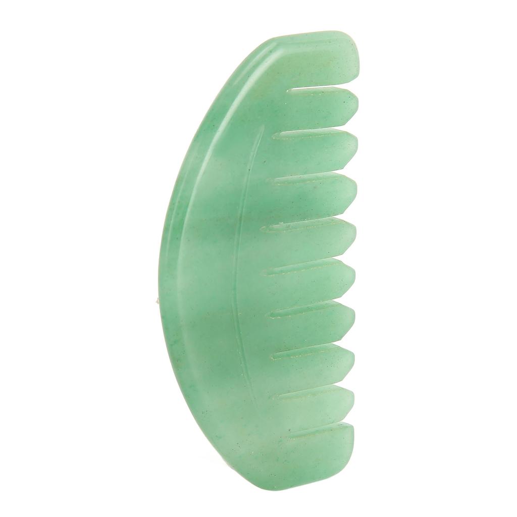 Massage Comb Scalp Care Relax Handheld Portable Jadestone Gua Sha Scraping Comb for Head Arm Leg