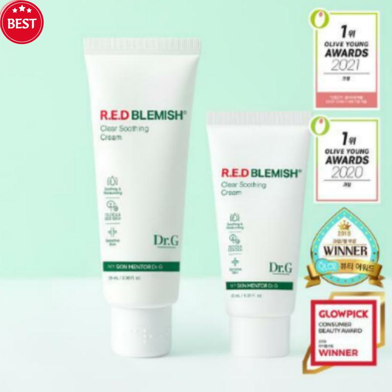 Dr.G Red Blemish Clear Soothing Cream Set 70ml + 30ml (Tube + Tube)