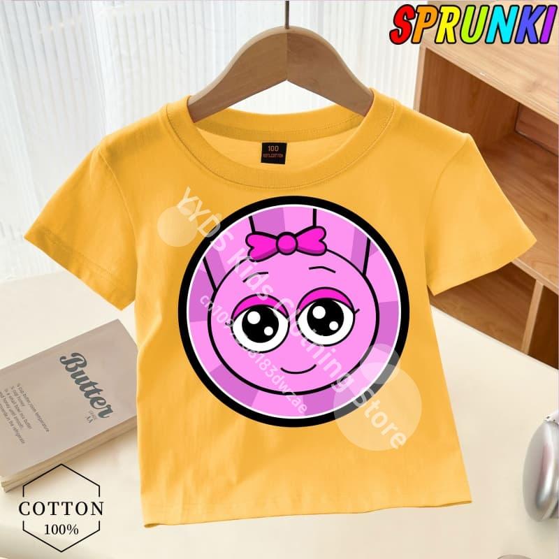 T-Shirts Kinder Sprunki T-Shirt Kinder Horrorspiel Incredibox T-Shirt Baby Mädchen Kurzarm T-Shirts Jungen Kleidung Cartoon Oberteile