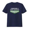 Womens I Survived A Kidney Pancreas Transplant Awareness Round Neck T Shirt Black vintage Washed homme Versatile Breathable
