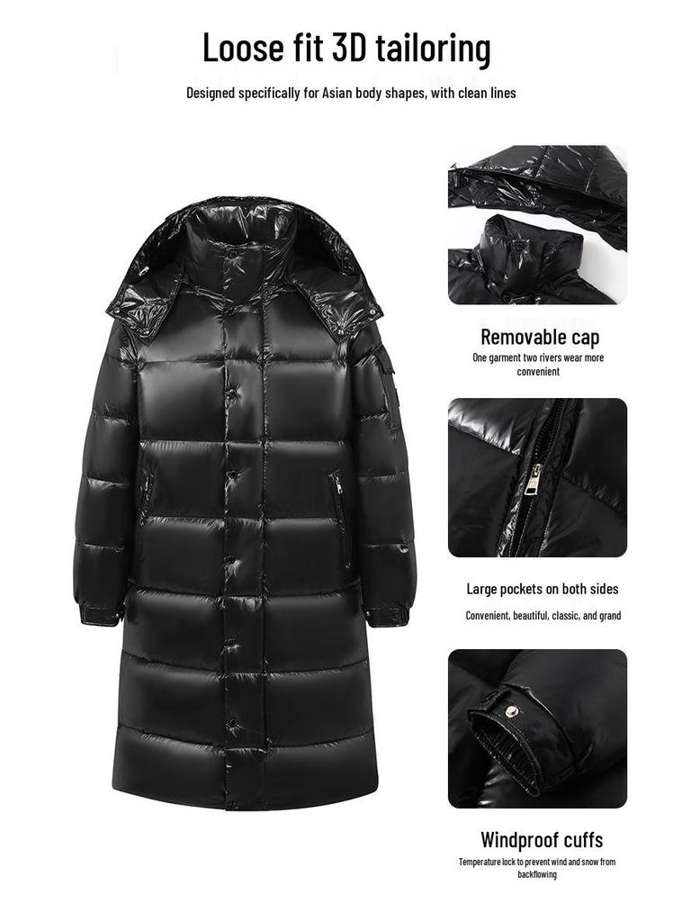 M Damen Übergröße Warme Kapuzen-Daunenjacke - Trendige & Vielseitige Mode-Oberbekleidung