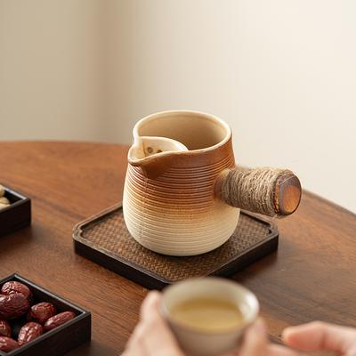 Bollitore per Tè al Latte in Ceramica Può Essere Bollito a Secco Bollito Tè Scalda Latte Teiera Infusore da Tè