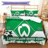 Set Copripiumino Trapuntato con Logo Werder Federa Decorazione per la Casa Regalo di Compleanno (1 * copripiumino + 2 * federa, senza nucleo)