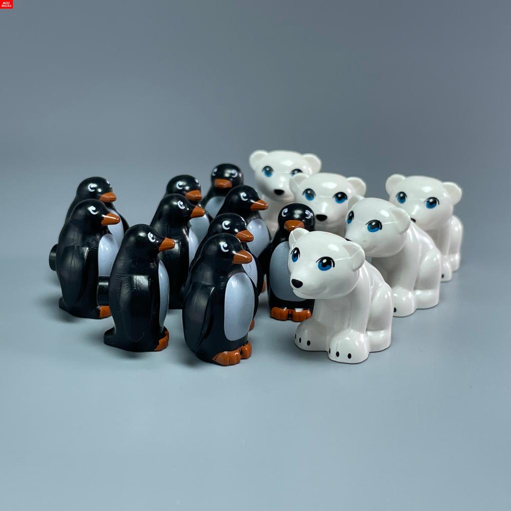 MOC Bricks Jungle Underbrush Forest Animal Monkey Goat Giraffe Bird Night Owl Accessories Building Blocks Friend Toys Gifts