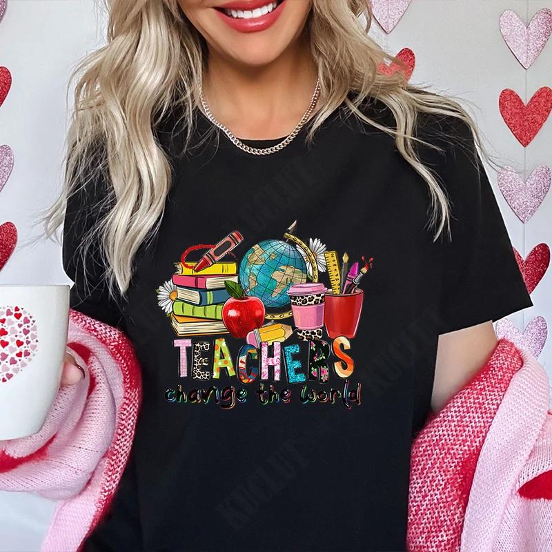 Graphic Tops Teachers Tshirts Clothing Teachers Gifts Teacher Shirts Gift Summer Fashion Tshirts Short Sleeve School
