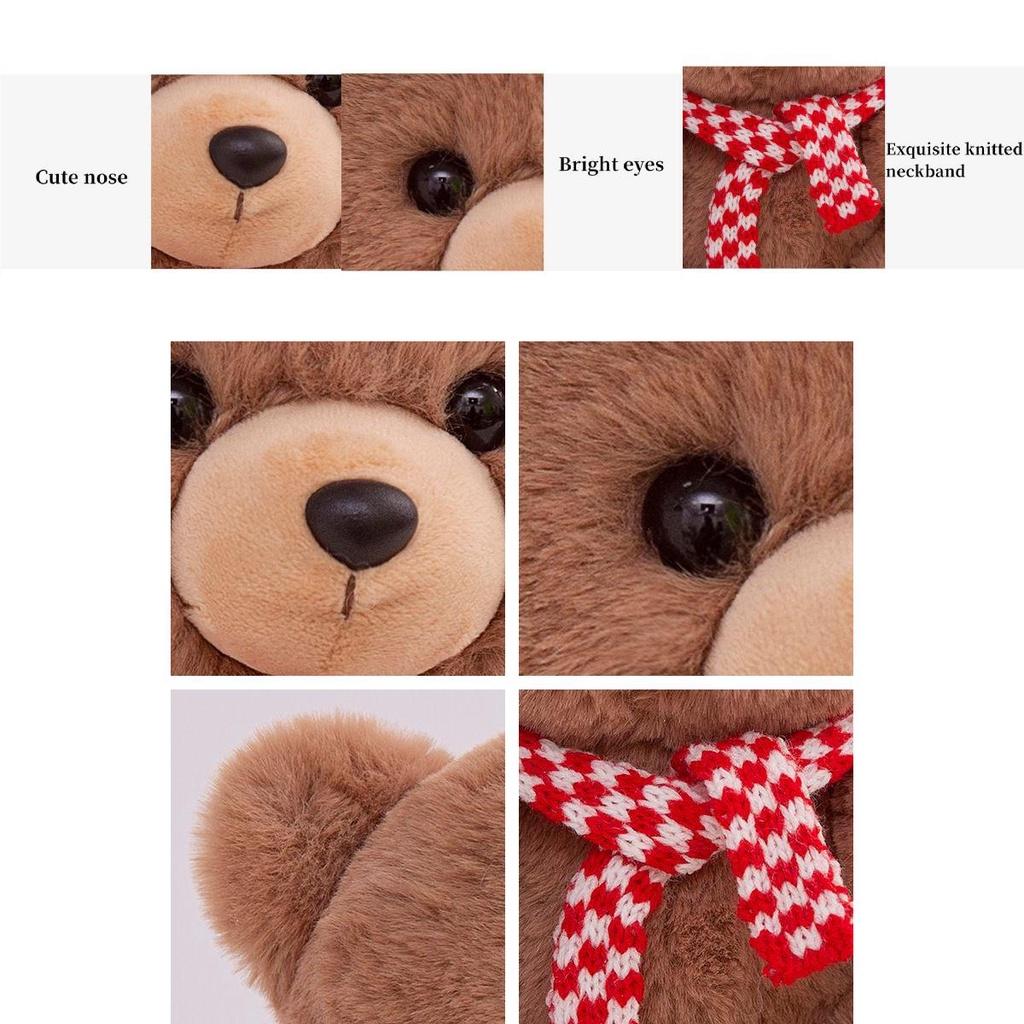 Snuggly Baby Bear Plush Toy Stuffed Doll Christmas Children Gift Home Decor Pillow