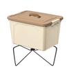 Camping Folding Cooler Box Stand Container Holder Shelf Outdoor Camping Supply Holder Folding Stand Ice Box Stand Aluminum Alloy
