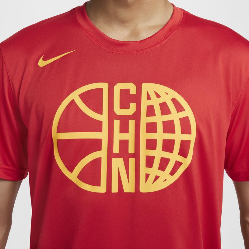 Nike Solid Color Round Neck Logo Print Quick-Dry Short Sleeve T-Shirt Men Tops Comet-Red Travel-Yellow FZ4596637