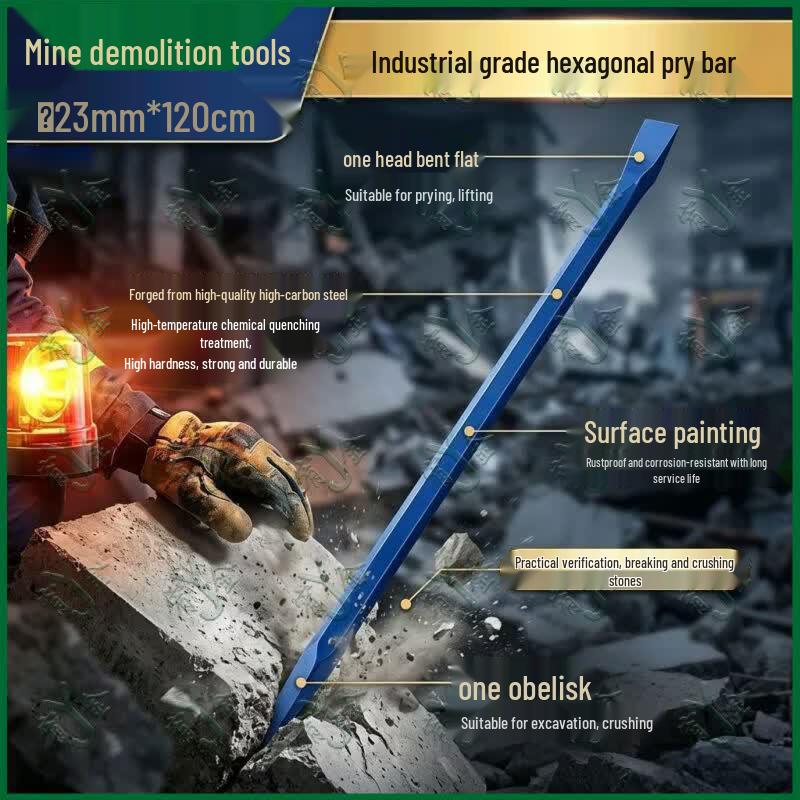 Youjin Heavy-Duty Hexagonal Crowbar