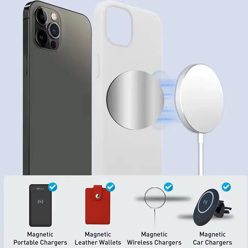 Xiaomi 1-5PCS 8CM Magnetic Metal Plate Disk for Mobile Phone Tablet Universal Self Adhesive Iron Disk Patch Sticker for Magnetic Holder