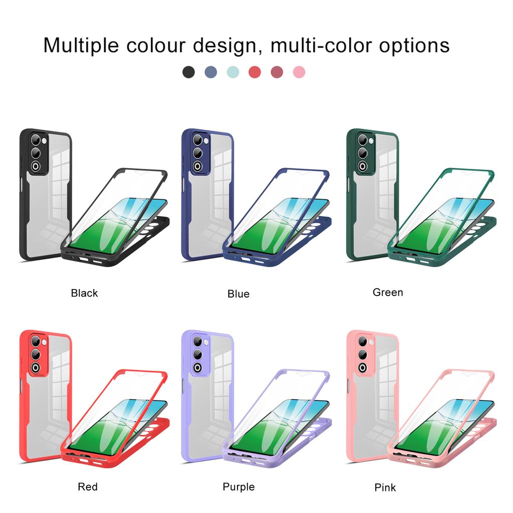 360 Full Body Protection Shockproof Phone Case For OPPO A5 5G 2026 Protective Cover Built-in Screen Protector Fundas Coque Capa