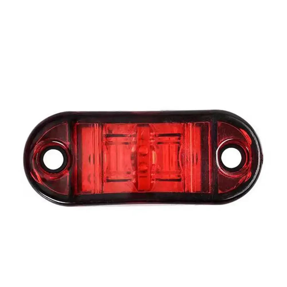 1/2/4Pcs 12V / 24V LED Side Marker Lights Car External Lights Warning Tail Light Auto Trailer Truck Lorry Lamps White Color