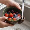 Schnell ablaufende Wirbel-Beeren-Wasch-Abtropfschüssel Dynamische Wirbel-Obst-Reinigungs-Schüssel für Gemüse und Obst