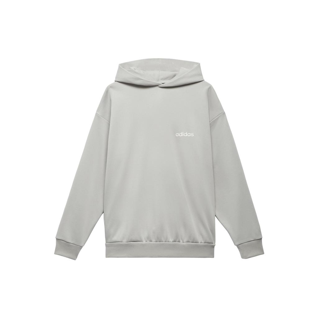 Adidas Originals Trefoil Basketball: Chapter 1 Monochrome Chest Logo Hoodie Unisex Hoodie Metal-Grey IA3438