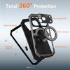 iPhone 17 Pro Max Protective Case: Magnetic Stand, Shockproof, Soft Silicone, Full Camera Button Coverage