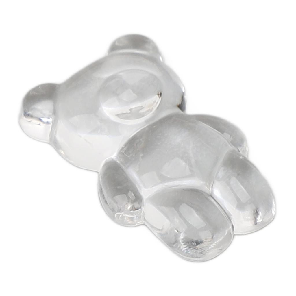 50pcs Nail Polish Color Card Transparent Acrylic Cute Cartoon Bear Shaped Nail Art Color Display Card