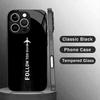 Minimalist Black Airplane Glass phone case mobile phones for iphone 17 pro max cover for iPhone 17 16 15 14 13 12 11pm Pro Plus