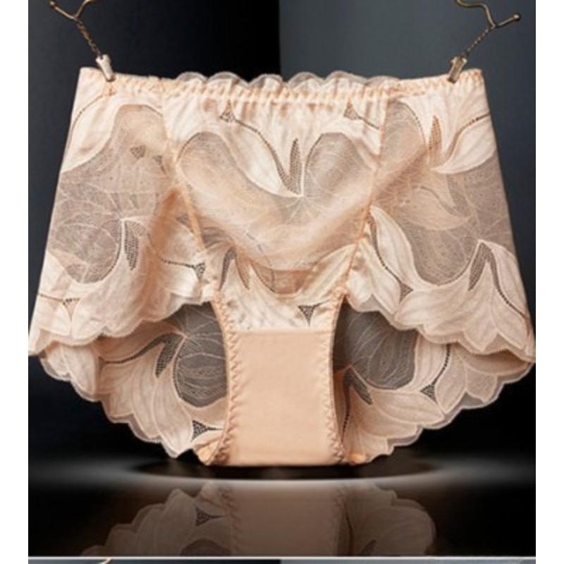 Big Size Summer Fashion New Sexy Lace Cotton File High Waist Briefs