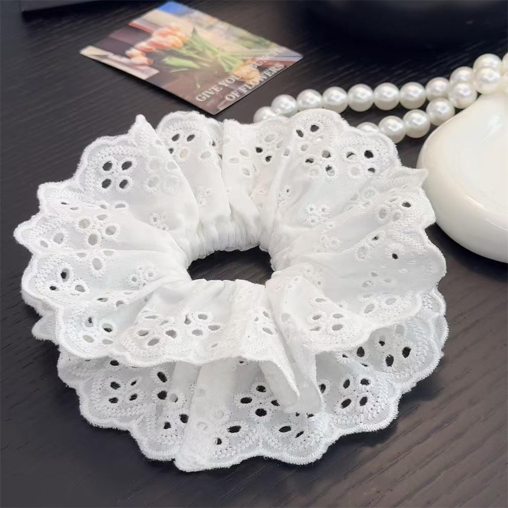 Luxury Sleep Pillow & Extra-Large Satin Hair Ring - Gentle On Hair, Perfect for Buns, Elastic Band Style