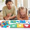 Geometric Shape Puzzle,Wooden Pattern Blocks,Early Educational Toy,Teaching Aid Shapes