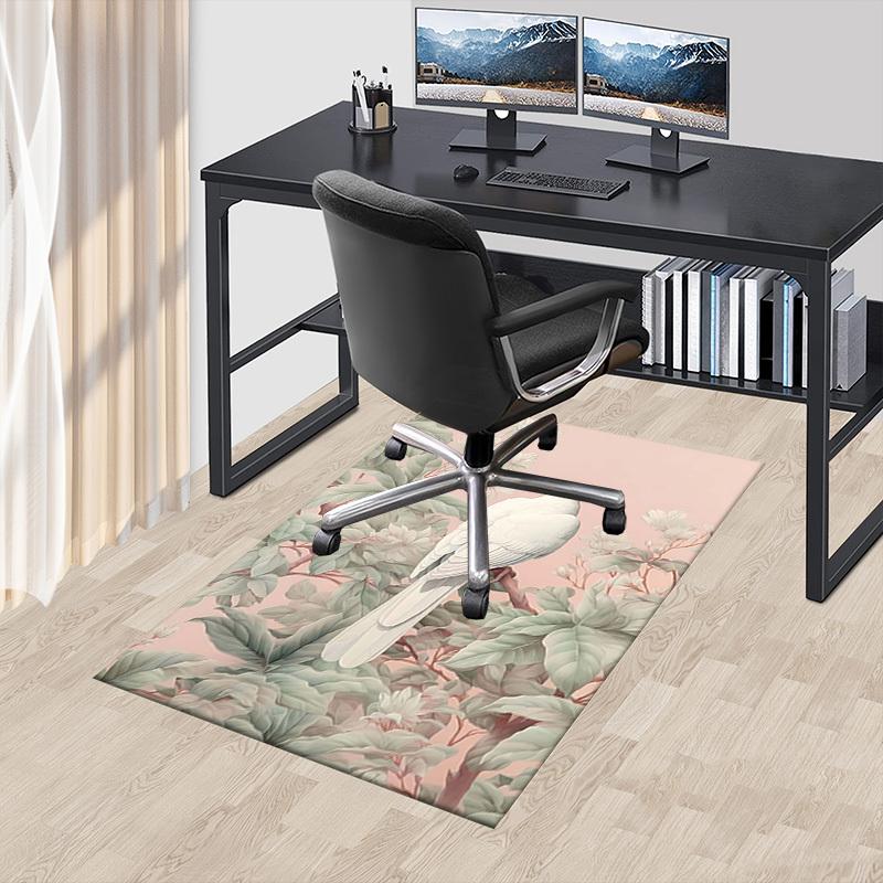1 Stück Vogel, floral Extra Groß Rutschfester Boden Teppich, Büro, Familie, Schlafzimmer, Studio Großer Bereichsteppich Indoor Teppiche, Lebendige Farben