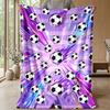 Soccer Ball Explosion 2 Theme blanket Lightweight Warm Flannel Blanket Decorative Throw Blanket for Home Decoration