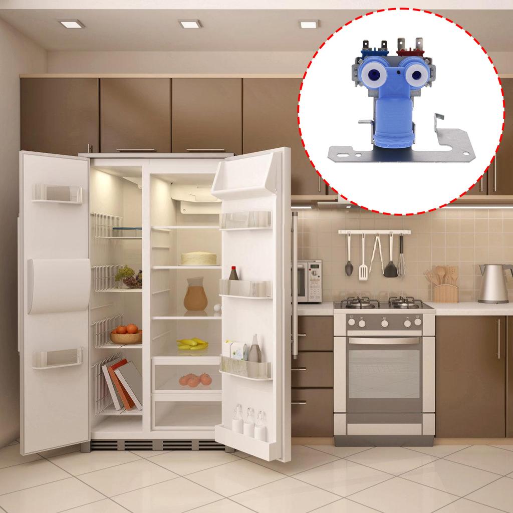WR57X10051 WR57X10032 Refrigerator Water Inlet Valve for WR57X33326 WR57X10040 AP3672839 Fridge Ice Maker Water Valve