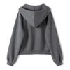 Tachile Women's 2025 Autumn Hooded Zip-Up Sweatshirt Jacket