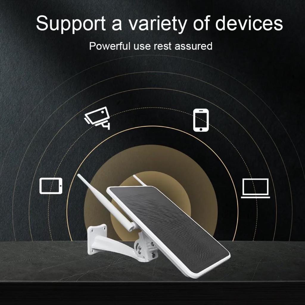 4G WiFi 6W LTE Solar Powered Modem Router Long Endurance IP66 Water Proof Solar Router Repeater for Outdoor Security Camera