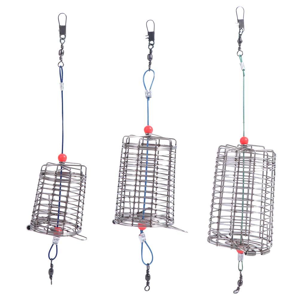 Container Fishing Accessories Fishing Bait Cage Fishing Lure Cage Bait Feeder Feeding Trap Basket