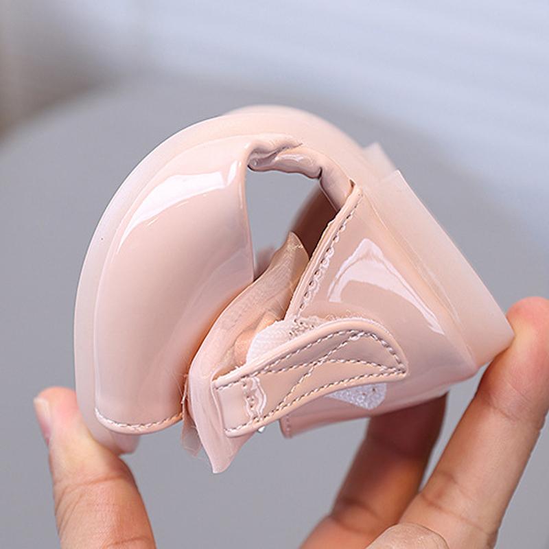 Girl's Fish Mouth Shoes with Rose Appliques Party Sandals for Kids Nice Rhinestone Star Sandals Bow-tie Students Footwear I10263