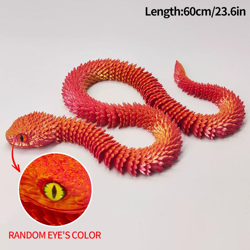 3D Printed Snake Dragon 3d Printed Figures New Year Decoration Traditional Table Ornament 3d Toys Gifts for New Year 2025