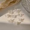 10Pcs Mini Hair Clip Claw Lady Girls Braided Butterfly Clip Transparent Headwear